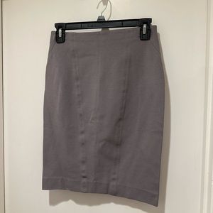 Ann Taylor Gray Petite Pencil Skirt